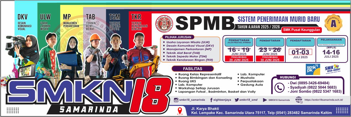 PPDB SMK Negeri 18 TA. 2024/2025