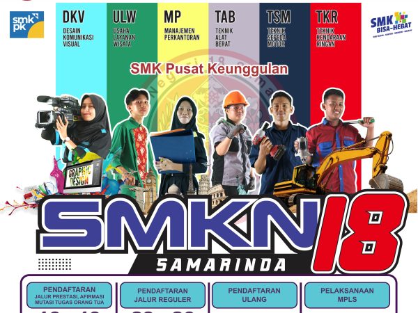 SPMB Sistem Penerimaan Siswa Baru SMKN 18 Samarinda Tahun Pembelajaran 2025/2026